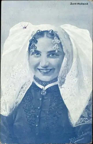 Künstler Ak Gerstenhauer, J. G., Frau in niederländischer Tracht, Portrait