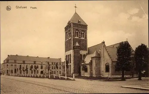 Ak Gheluwe Geluwe Westflandern, Plaats, Kirche