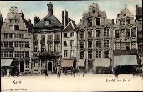 Ak Gand Gent Ostflandern, Marche aux grains