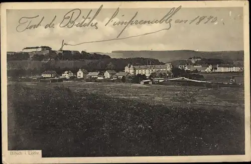 Ak Bitche Bitsch Lothringen Moselle, Blick zum Ort