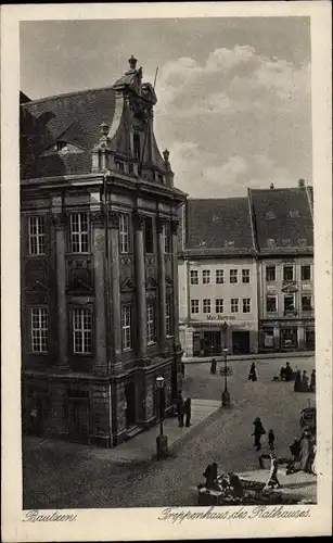 Ak Bautzen in der Oberlausitz, Treppenhaus des Rathauses