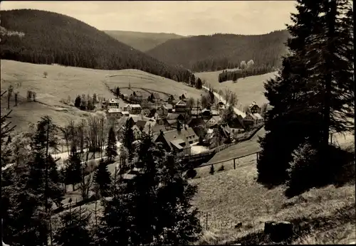 Ak Wildenthal Eibenstock im Erzgebirge, Ortschaft mit Landschaftsblick