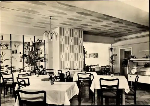 Ak Wildenthal Eibenstock im Erzgebirge, Konsum Hotel Am Auersberg, Speisesaal