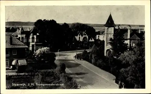 Ak Steenwijk Overijssel, J.H. Trompmeestersstraat