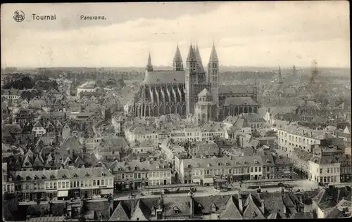 Ak Tournai Wallonien Hennegau, Panorama