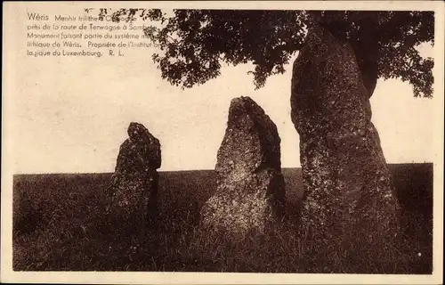 Ak Wéris Durbuy Wallonien Luxemburg, Menhir frilithe, Home des Dolmens