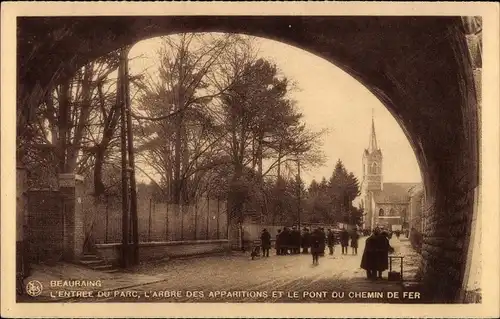 Ak Beauraing Wallonien Namur, Entrée du Parc, Arbre