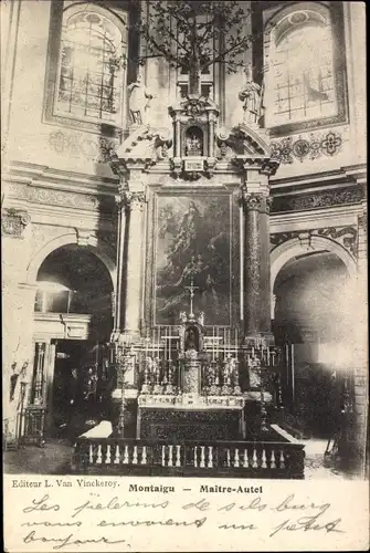 Ak Montaigu Scherpenheuvel Flämisch Brabant, Maitre-Autel