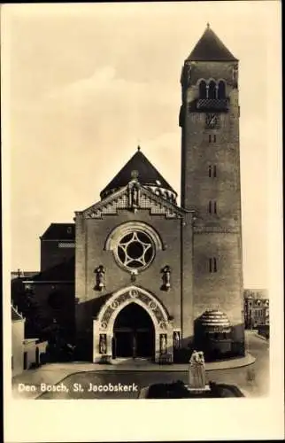 Ak 's Hertogenbosch Den Bosch Nordbrabant Niederlande, St. Jacobskerk