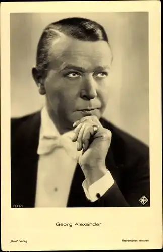 Ak Schauspieler Georg Alexander, Portrait, Ross Verlag 7972 1
