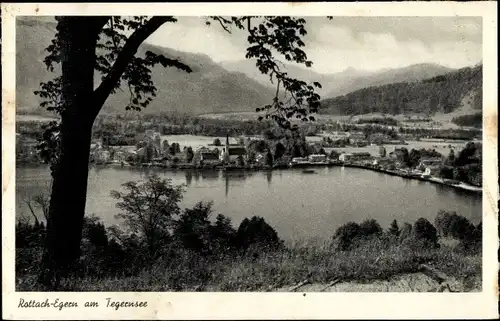 Ak Rottach Egern am Tegernsee Oberbayern, Panorama