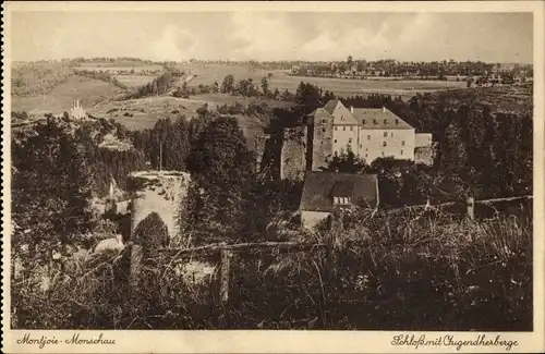 Ak Monschau Montjoie in der Eifel, Schloss mit Jugendherberge
