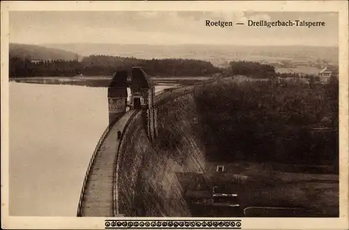 Ak Roetgen in der Eifel, Dreilägerbach-Talsperre