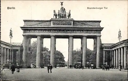 Ak Berlin Mitte, Brandenburger Tor