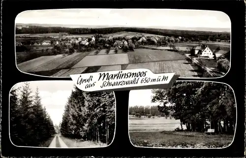 Ak Martinsmoos Neubulach im Schwarzwald, Panorama, Gasthaus u. Pension z. Sonne