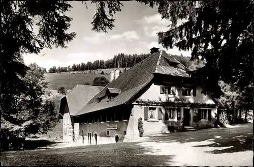 Ak Sirnitz Müllheim in Baden Schwarzwald, Gasthaus und Pension Auerhahn