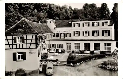 Ak Badenweiler im Schwarzwald, Hotel Sonne, Terrasse