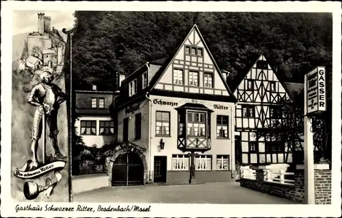 Ak Brodenbach an der Mosel, Gasthaus Schwarzer Ritter