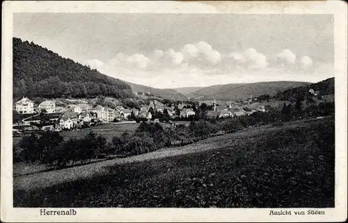 Ak Bad Herrenalb im Schwarzwald, Ansicht von Süden