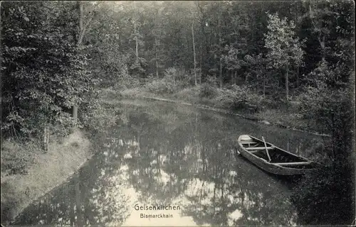 Ak Gelsenkirchen im Ruhrgebiet, Bismarckhain, Boot