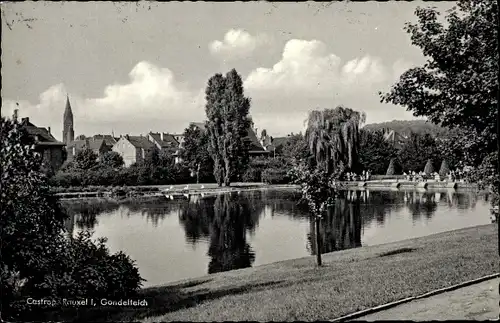 Ak Castrop Rauxel im Ruhrgebiet, Gondelteich