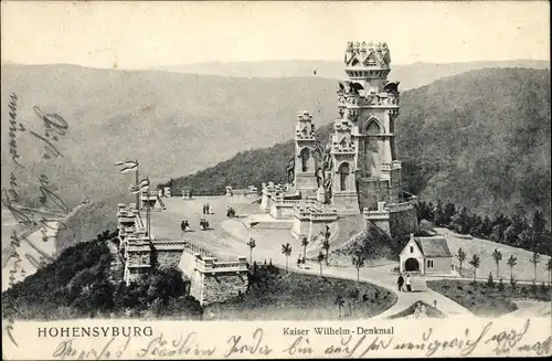 Ak Syburg Dortmund Nordrhein Westfalen, Hohensyburg, Kaiser-Wilhelm-Denkmal