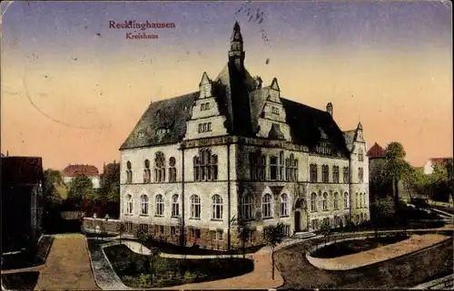 Ak Recklinghausen im Ruhrgebiet, Kreishaus