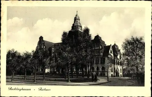 Ak Recklinghausen im Ruhrgebiet, Rathaus