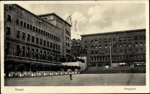 Ak Essen im Ruhrgebiet, Burgplatz