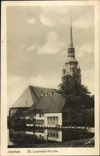 Ak Itzehoe in Holstein, St. Laurenti-Kirche