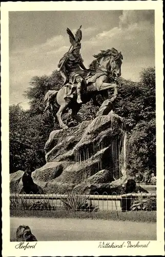 Ak Herford in Westfalen, Wittekind Denkmal