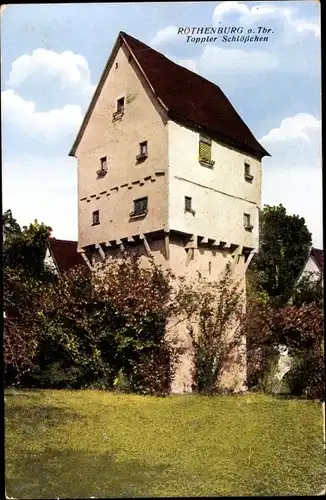 Ak Rothenburg ob der Tauber Mittelfranken, Topplerschlösschen