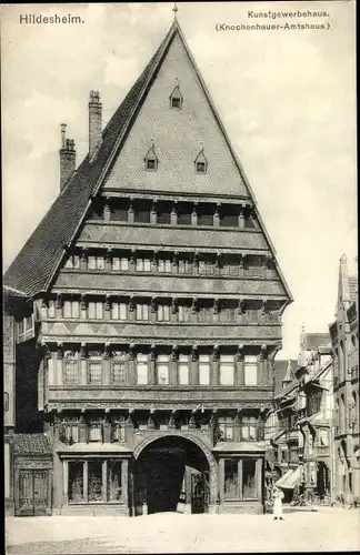 Ak Hildesheim in Niedersachsen, Kunstgewerbehaus, Knochenhauer Amtshaus