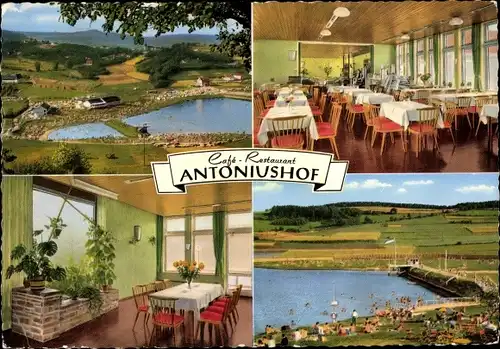 Ak Rurberg Simmerath in der Eifel, Antoniushof, Badesee, Panorama