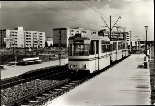 Ak Brandenburg an der Havel, 90 Jahre Straßenbahn, Beiwagen 217 Baujahr 1961 VEB Waggonfabrik