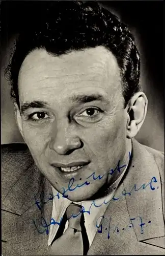 Ak Schauspieler Werner Lierck, Portrait, Autogramm