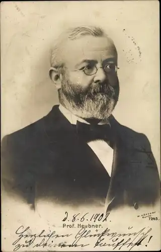 Ak Professor Heubner, Portrait