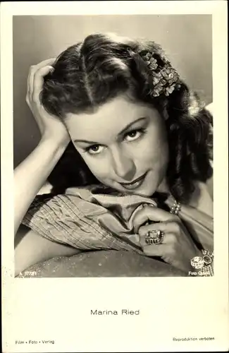Ak Schauspielerin Marina Ried, Portrait, Terra Film, A 3772/1