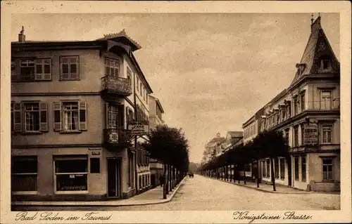 Ak Bad Soden am Taunus Hessen, Königsteiner Straße