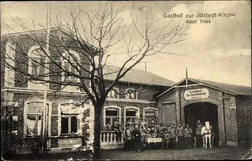 Ak Idstedt in Schleswig Holstein, Gasthof zur Idstedtkirche