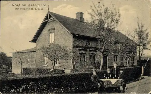 Ak Hakelmark Thumby Schleswig Holstein, Handlung von H. C. Goos