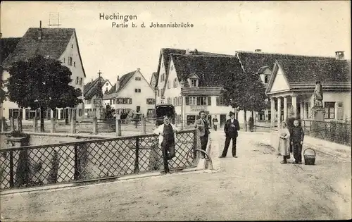Ak Hechingen im Zollernalbkreis, An der Johannisbrücke