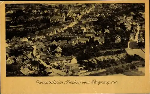 Ak Friesenheim in Baden, Luftaufnahme