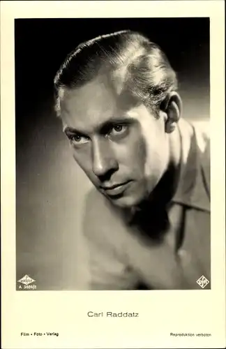 Ak Schauspieler Carl Raddatz, Portrait