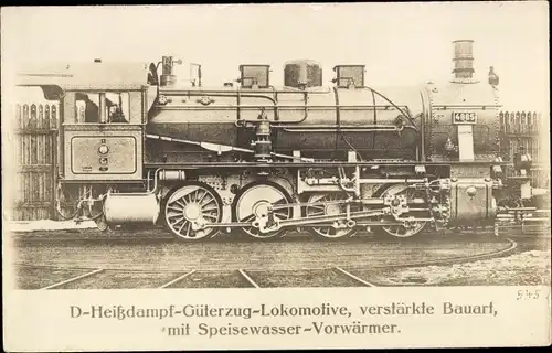 Foto Ak Deutsche Eisenbahn, Dampflok Nr. 4885