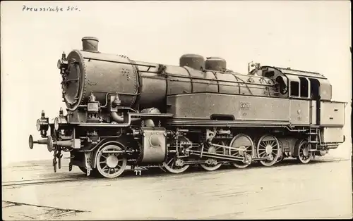Foto Ak Preußische Eisenbahn, Dampflokomotive T 14 H. G. L. Union Königsberg 1914