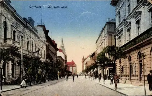 Ak Szabadka Subotica Serbien, Kossuth utca