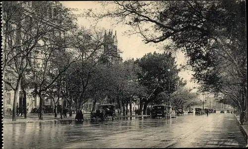 Ak Madrid Spanien, Paseo de la Castell