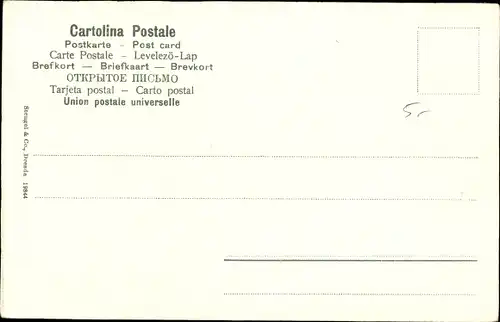 Litho Zwei Italiener in Trachten, Stengel 19844