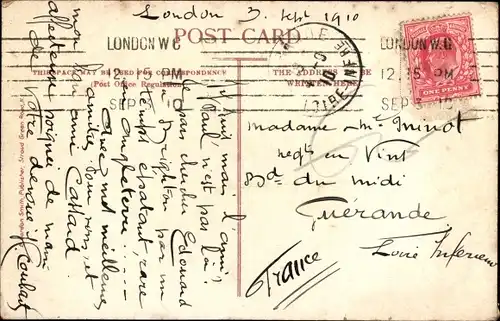 Ak London City England, Charing Cross Hotel and Station